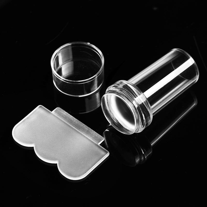 Transparent Nail Stamper with Scraper nail stamping BORN PRETTY 
