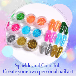 48 Colors Nail Glitter Sequins Set Kits & Bundles BORN PRETTY 