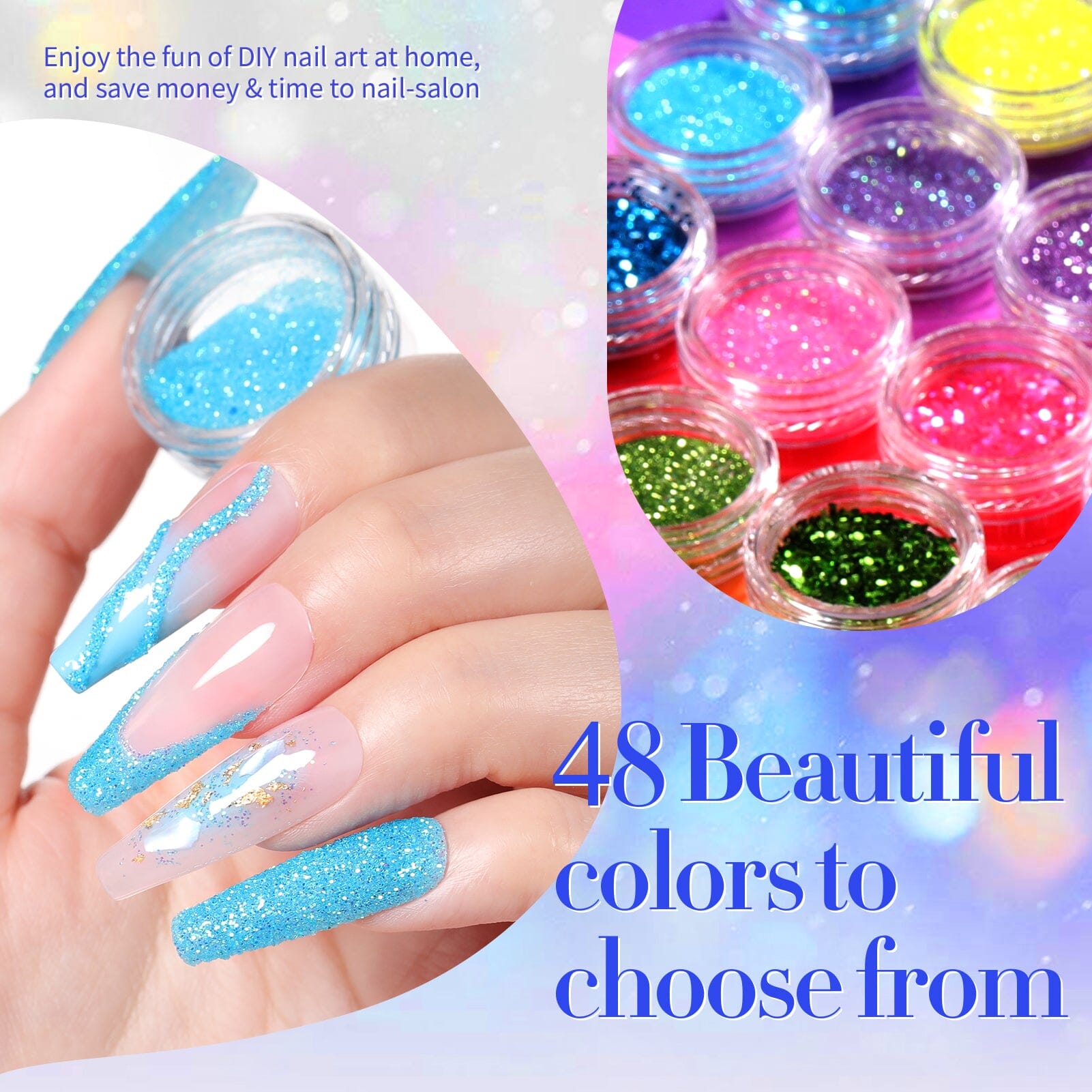 48 Colors Nail Glitter Sequins Set Kits & Bundles BORN PRETTY 