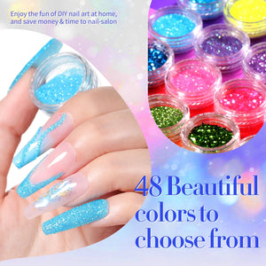 48 Colors Nail Glitter Sequins Set Kits & Bundles BORN PRETTY 