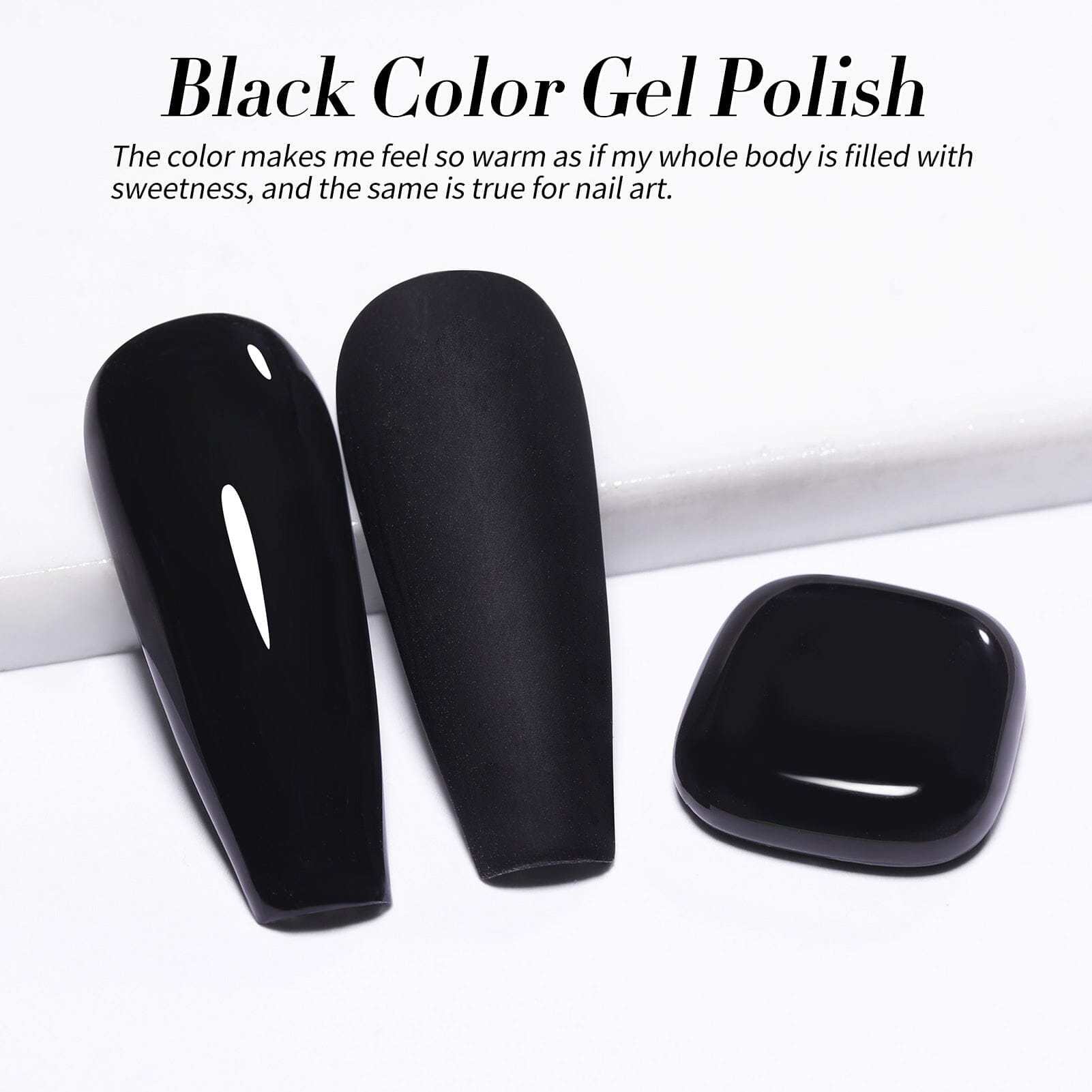 Black Hema-Free Color Gel Polish #01 15ml Gel Nail Polish BORN PRETTY 