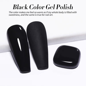 Black Hema-Free Color Gel Polish #01 15ml Gel Nail Polish BORN PRETTY 