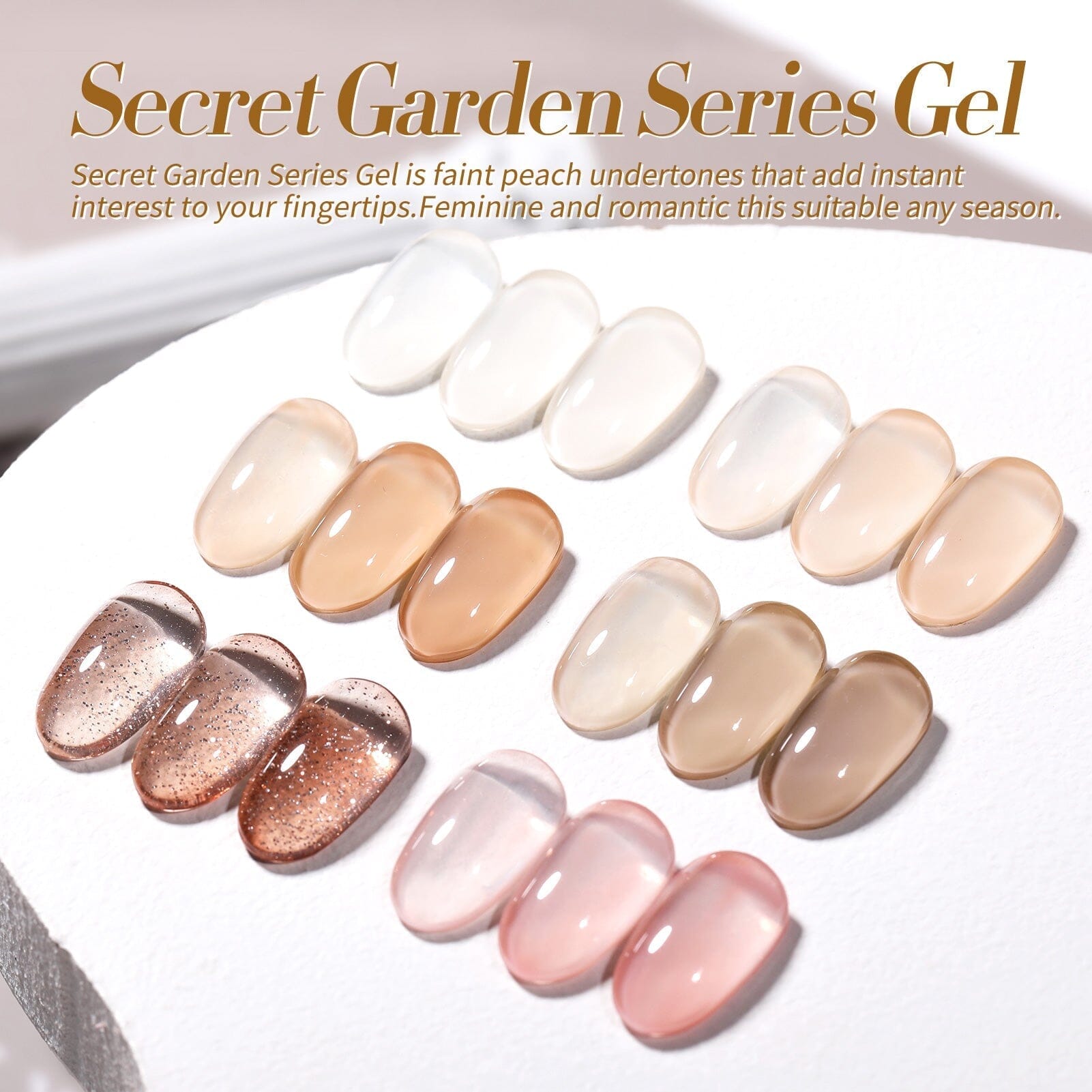 6 Colors Jelly Gel Set Secret Garden 7ml Gel Nail Polish BORN PRETTY 