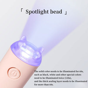 White Handheld Nail Lamp 3W Tools & Accessories No Brand 