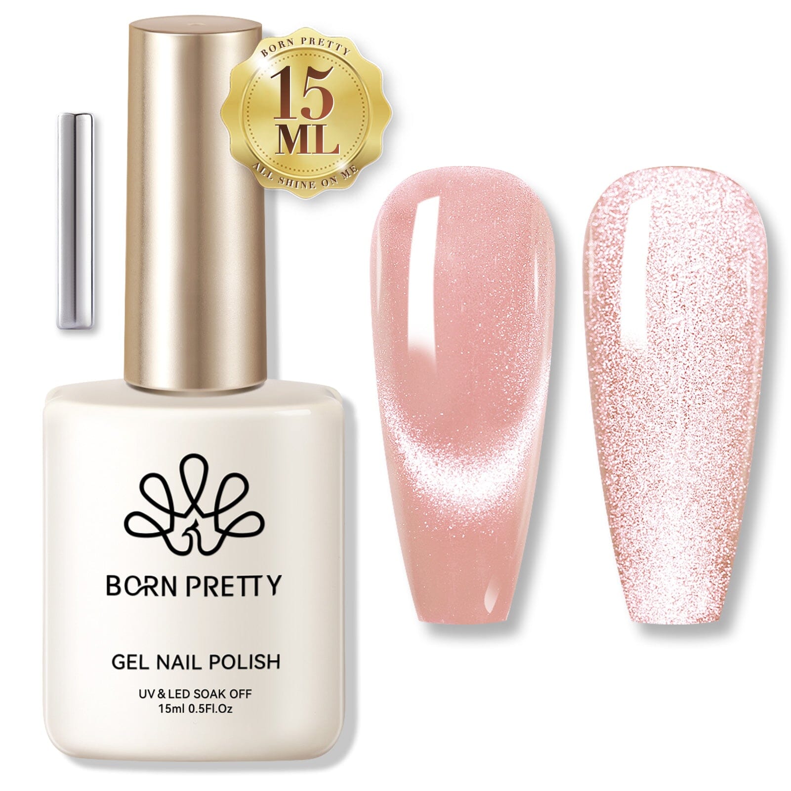 [US ONLY] Cat Magnetic Gel - Pink 15ml Gel Nail Polish BORN PRETTY 