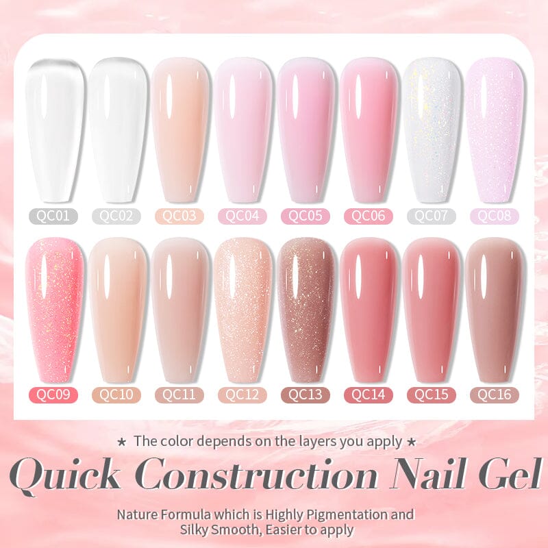 Quick Construction Nail Gel 10ml Gel Nail Polish BORN PRETTY 16 Colors 
