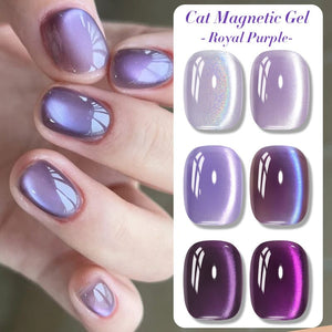 Purple Collection Cat Magnetic Gel Polish 10ml Gel Nail Polish BORN PRETTY 