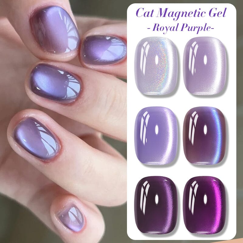 Purple Collection Cat Magnetic Gel Polish 10ml Gel Nail Polish BORN PRETTY 