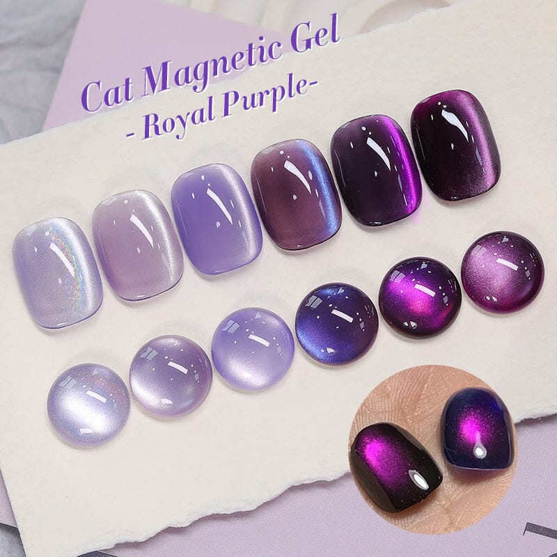 Purple Collection Cat Magnetic Gel Polish 10ml Gel Nail Polish BORN PRETTY 