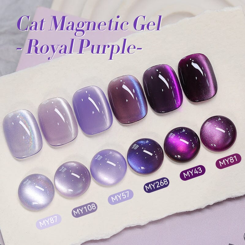 Purple Collection Cat Magnetic Gel Polish 10ml Gel Nail Polish BORN PRETTY 