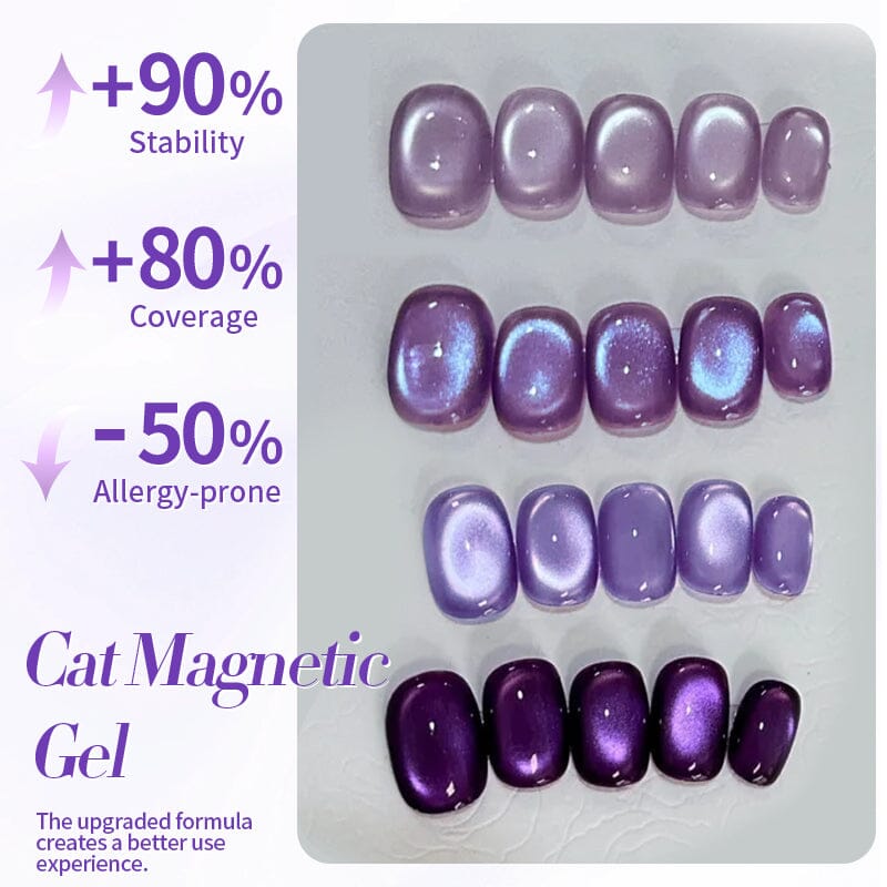 Purple Collection Cat Magnetic Gel Polish 10ml Gel Nail Polish BORN PRETTY 