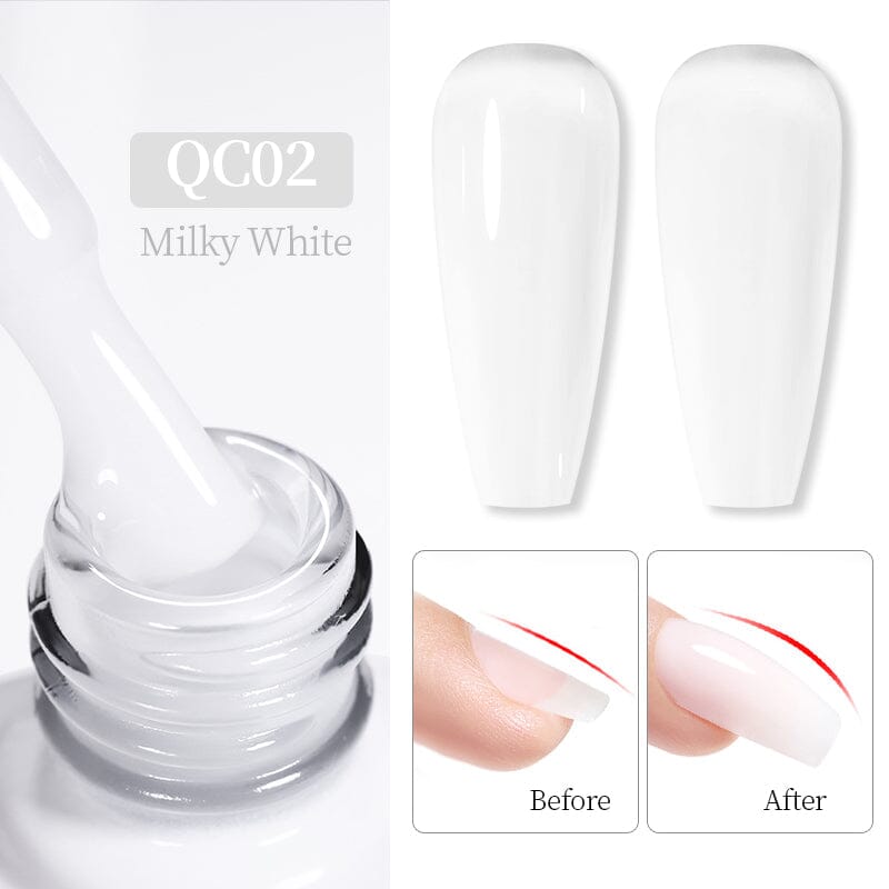 Quick Construction Nail Gel 10ml Gel Nail Polish BORN PRETTY QC02 Milky White 