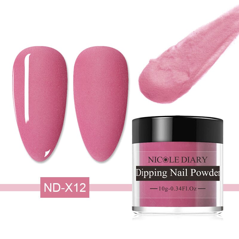 Matte Color Dipping Nail Powder 10ml Nail Powder NICOLE DIARY ND-X12 