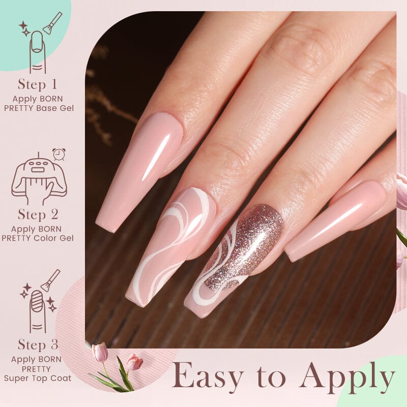 Silky White Series Gel Polish 10ml CG106 Gel Nail Polish BORN PRETTY 