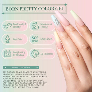 Silky White Series Gel Polish 10ml CG107 Gel Nail Polish BORN PRETTY 
