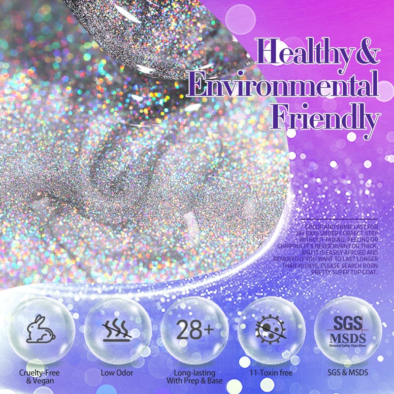 Iridescent Cat Magnetic Gel 10ml Gel Nail Polish BORN PRETTY 