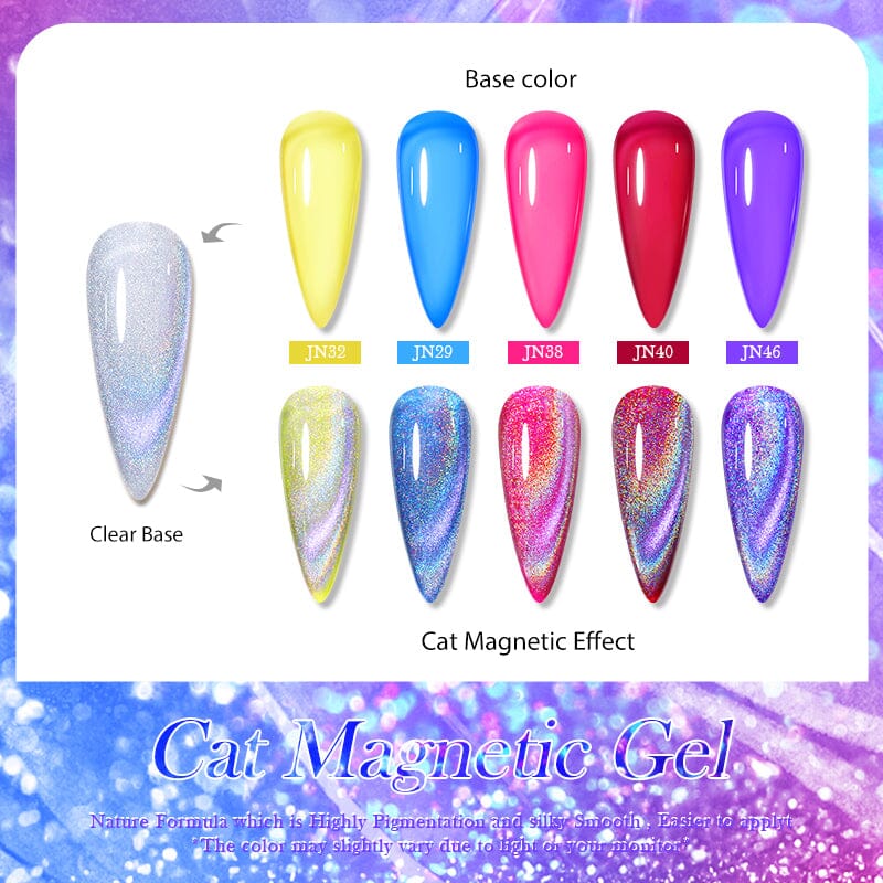 Iridescent Cat Magnetic Gel 10ml Gel Nail Polish BORN PRETTY 
