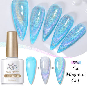 Iridescent Cat Magnetic Gel 10ml Gel Nail Polish BORN PRETTY 