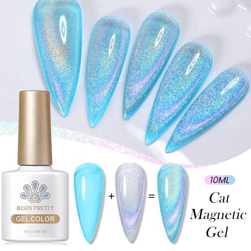 Iridescent Cat Magnetic Gel 10ml Gel Nail Polish BORN PRETTY 