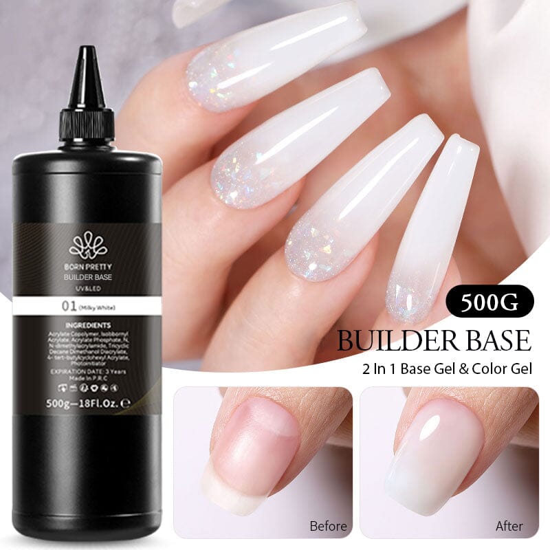 BORN PRETTY Builder Base 2 in 1 Gel Nail Polish BORN PRETTY 01 - 500g 