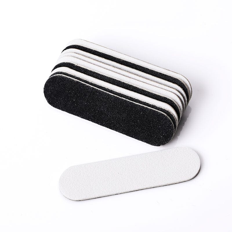 10pcs Mini Nail File Black & White Tools & Accessories BORN PRETTY 