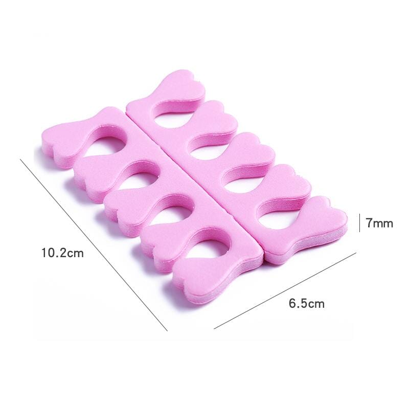 2pcs Pink Soft Sponge Finger Toe Separator Nail Tools BORN PRETTY 