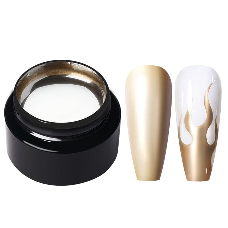 Gold Metallic Drawing Gel Gel Nail Polish BORN PRETTY 