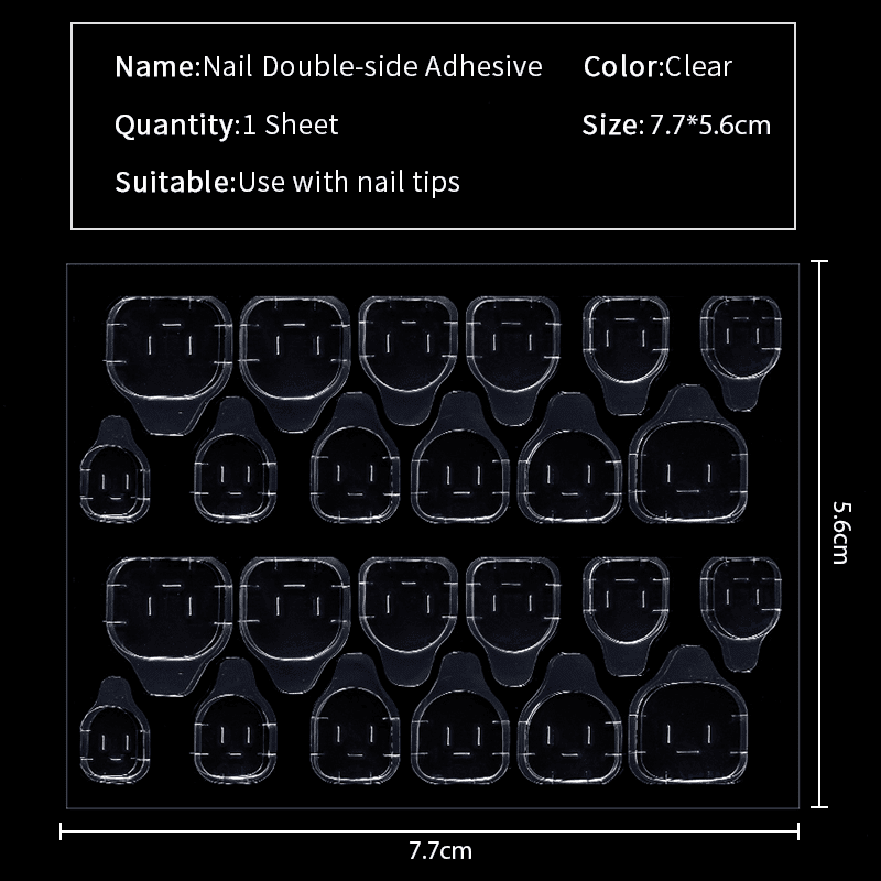 10pcs Clear Double-side Adhesive Tools & Accessories BORN PRETTY 