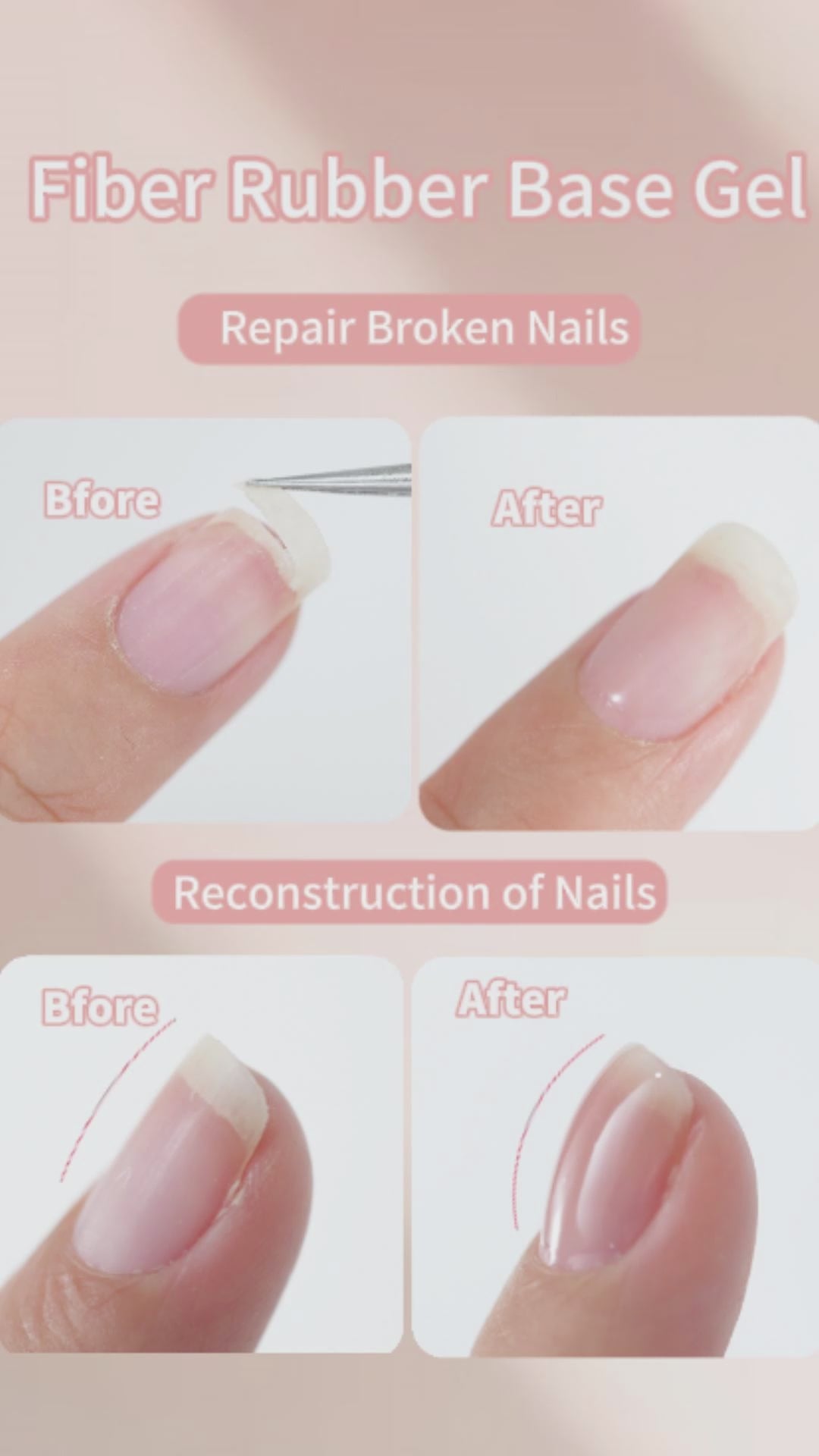 Video of BORN PRETTY Fiber Rubber Base Gel Polish