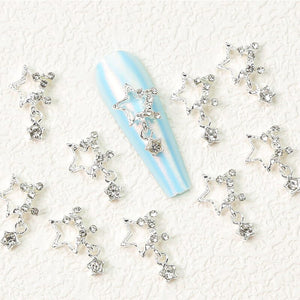 10pcs Pentagram Chain Nail Charm DIY Nails BORN PRETTY 