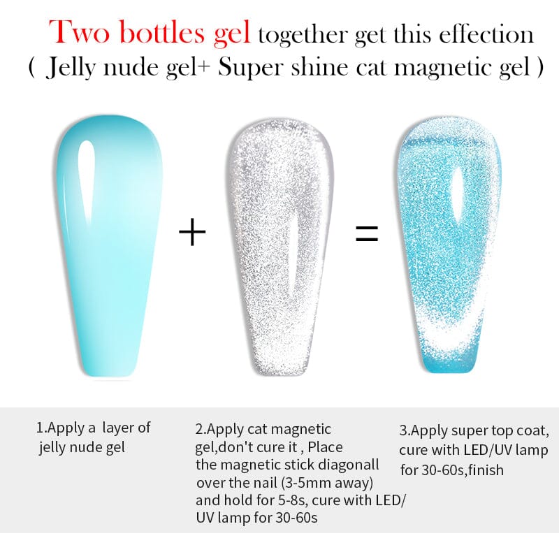 Super Shine Cat Magnetic Gel 10ml Gel Nail Polish BORN PRETTY 