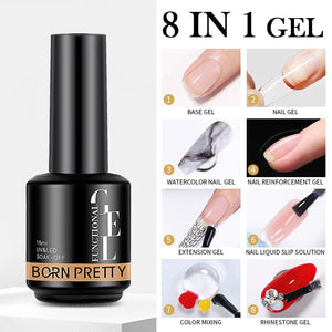8 in 1 Nail Glue Gel 15ml Gel Nail Polish BORN PRETTY 