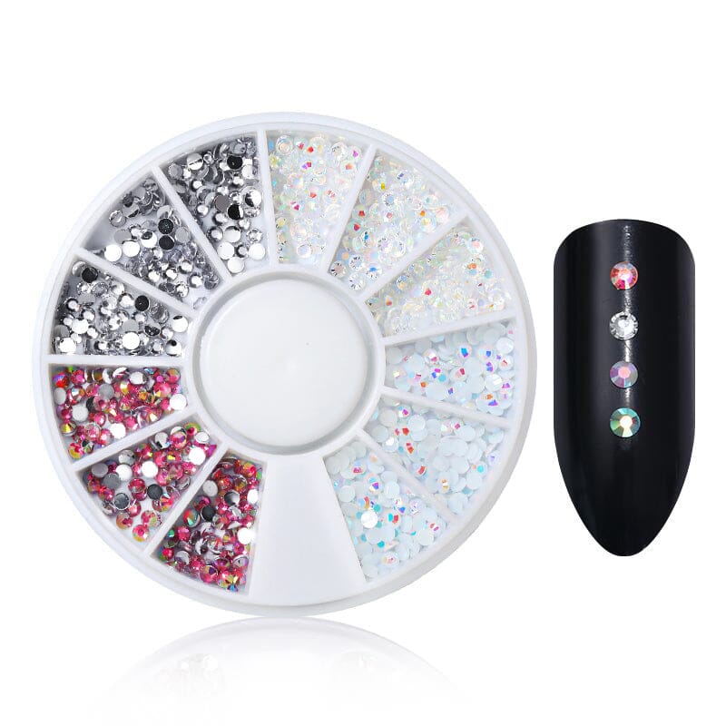 Resin Rhinestones Nail Wheel Decoration DIY Nails BORN PRETTY 