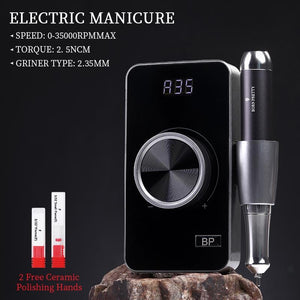 35000RPM Nail Drill Machine Rechargeable Nail Tools BORN PRETTY 