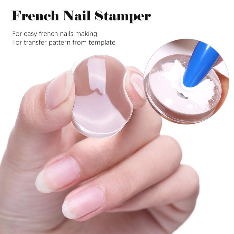 Transparent Nail Stamper with Scraper nail stamping BORN PRETTY 