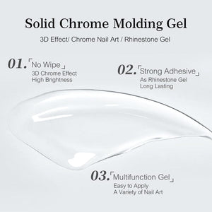 Semi-Solid Chrome Molding Gel 5g Gel Nail Polish NICOLE DIARY 