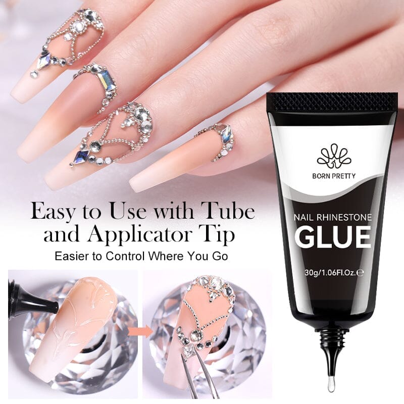 [US ONLY] Nail Rhinestone Glue 30g Gel Nail Polish BORN PRETTY 