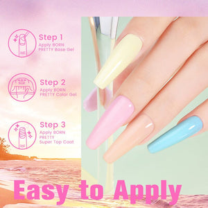 Nude Gray 6 Colors Gel Polish Set 10ml Kits & Bundles BORN PRETTY 