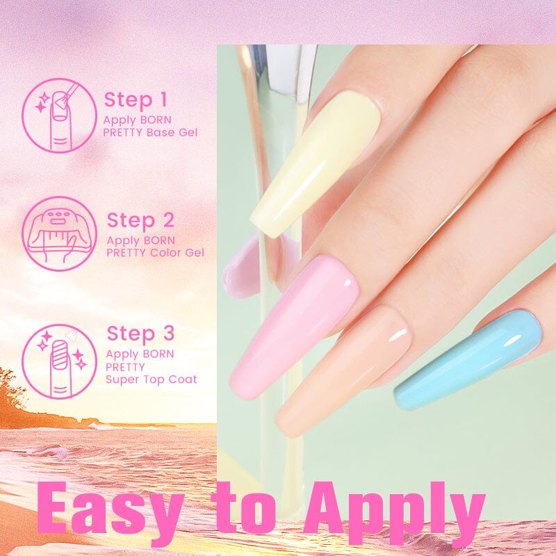 Nude Gray 6 Colors Gel Polish Set 10ml Kits & Bundles BORN PRETTY 