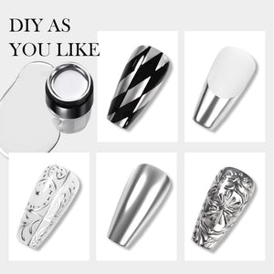 Super Shine Silver Metal Painting Gel Gel Nail Polish BORN PRETTY 
