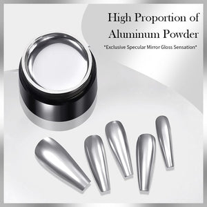 Super Shine Silver Metal Painting Gel Gel Nail Polish BORN PRETTY 