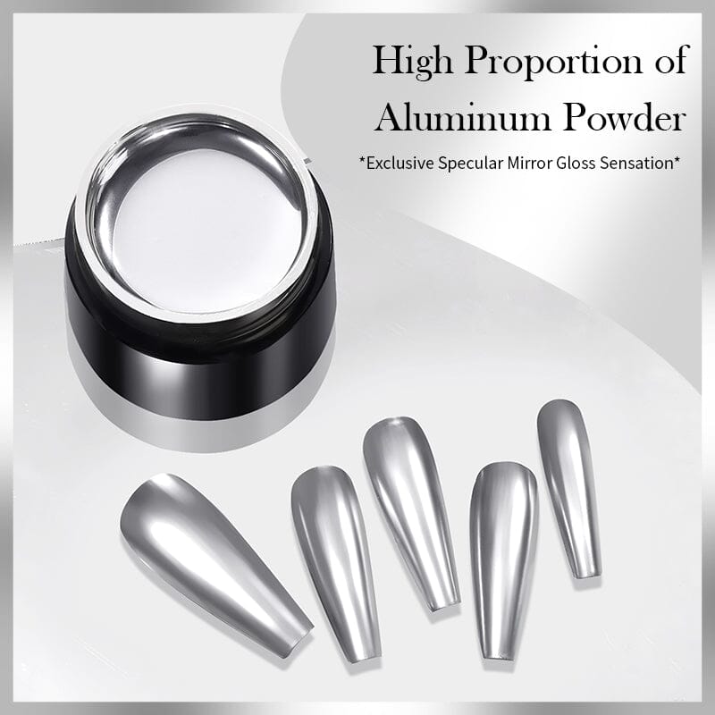 Super Shine Silver Metal Painting Gel Gel Nail Polish BORN PRETTY 