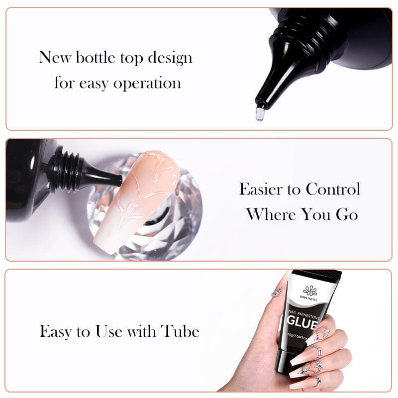 [US ONLY] Nail Rhinestone Glue 30g Gel Nail Polish BORN PRETTY 