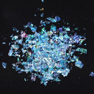 1 Box Irregular Aluminum Foil Paper Nail Art Sticker 02 DIY Nails BORN PRETTY 