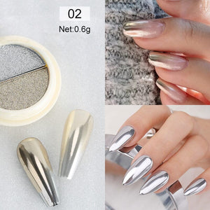 Double Colors Solid Mirror Powder Nail Powder BORN PRETTY 02 