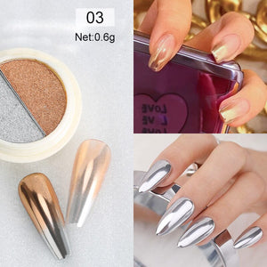 Double Colors Solid Mirror Powder Nail Powder BORN PRETTY 03 