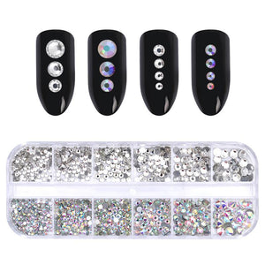 1 Box Clear Colorful Nail Rhinestones DIY Nails BORN PRETTY 