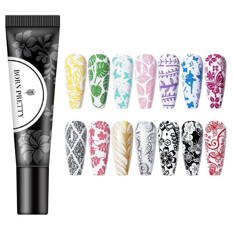 Stamping Painting Gel Stamping Nails BORN PRETTY 