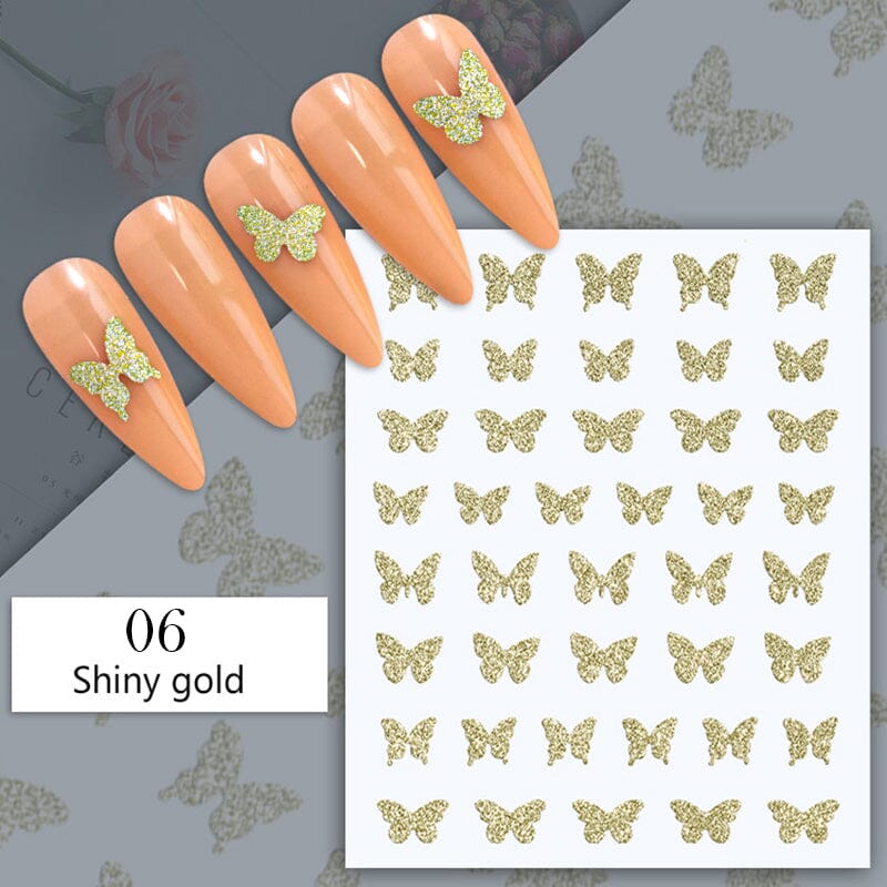 Reflective Glitter 3D Nail Sticker DIY Nails BORN PRETTY 06 