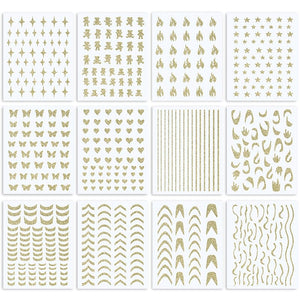 Reflective Glitter 3D Nail Sticker DIY Nails BORN PRETTY 